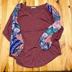 flouncy sleeve shirt